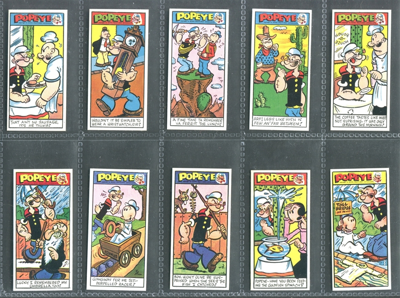 1970 Primrose Confectionery Popeye (3rd Series) Complete Set of (50) Cards