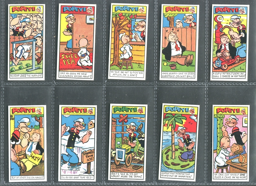 1970 Primrose Confectionery Popeye (3rd Series) Complete Set of (50) Cards