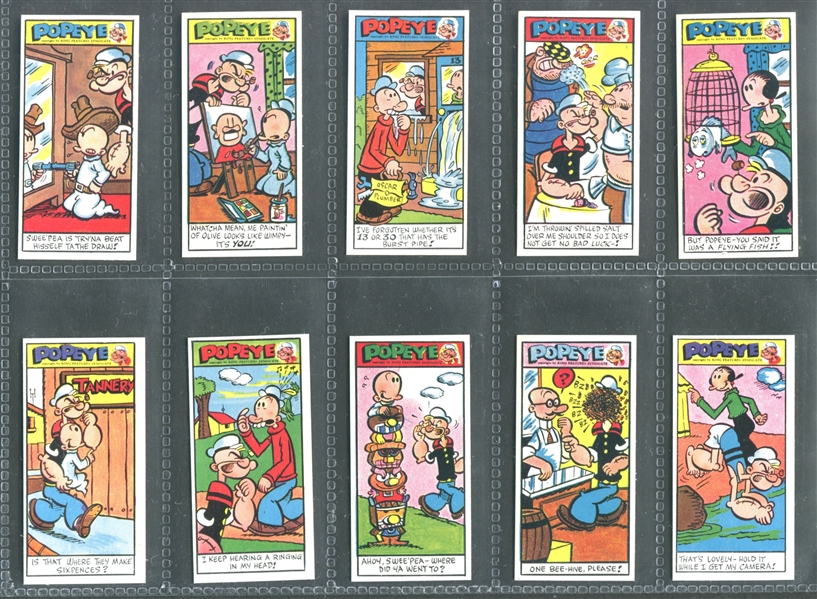 1970 Primrose Confectionery Popeye (3rd Series) Complete Set of (50) Cards