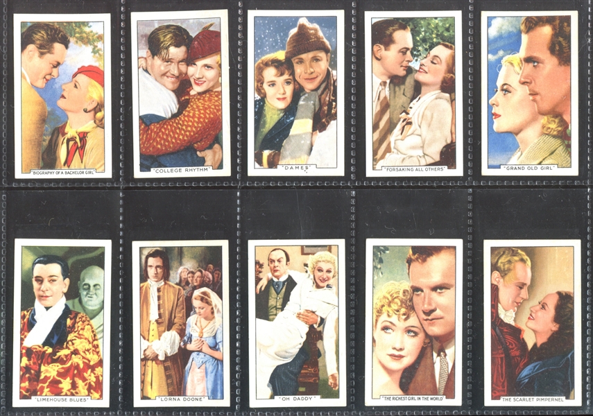 1935 Gallaher Famous Film Scenes Complete Set of (48) Cards