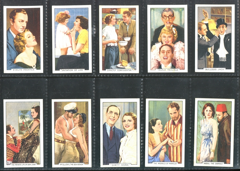 1935 Gallaher Famous Film Scenes Complete Set of (48) Cards