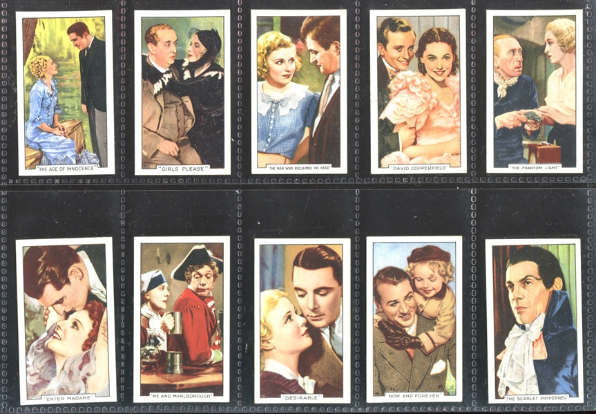 1935 Gallaher Famous Film Scenes Complete Set of (48) Cards