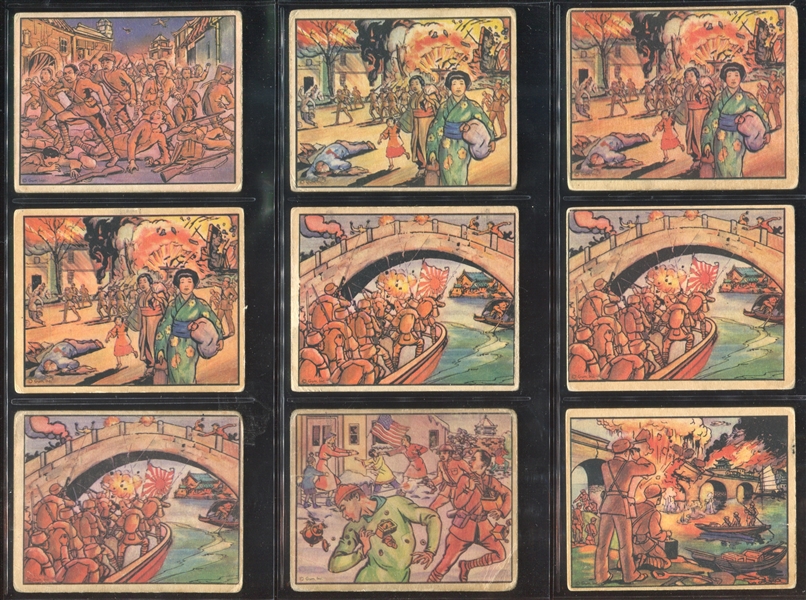 R69 Gum Inc Horrors of War Lot of (146) Cards with (11) High Numbers