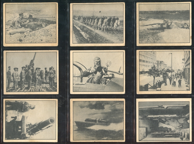 R165 Gum Inc War News Pictures Near Complete Set of (132/144) Cards