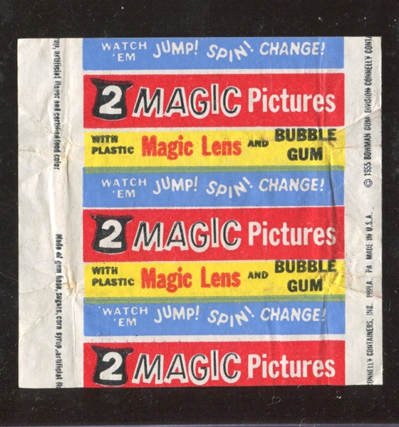 1955 Bowman Magic Pictures One Cent Wrapper