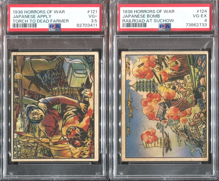 R69 Gum Inc Horrors of War Lot of (5) PSA-Graded Cards