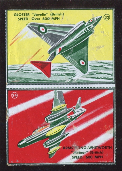 F332 Good Luck Margarine TOUGH Uncut Panel - Gloster Javelin / Armstrong Whitworth Meteor