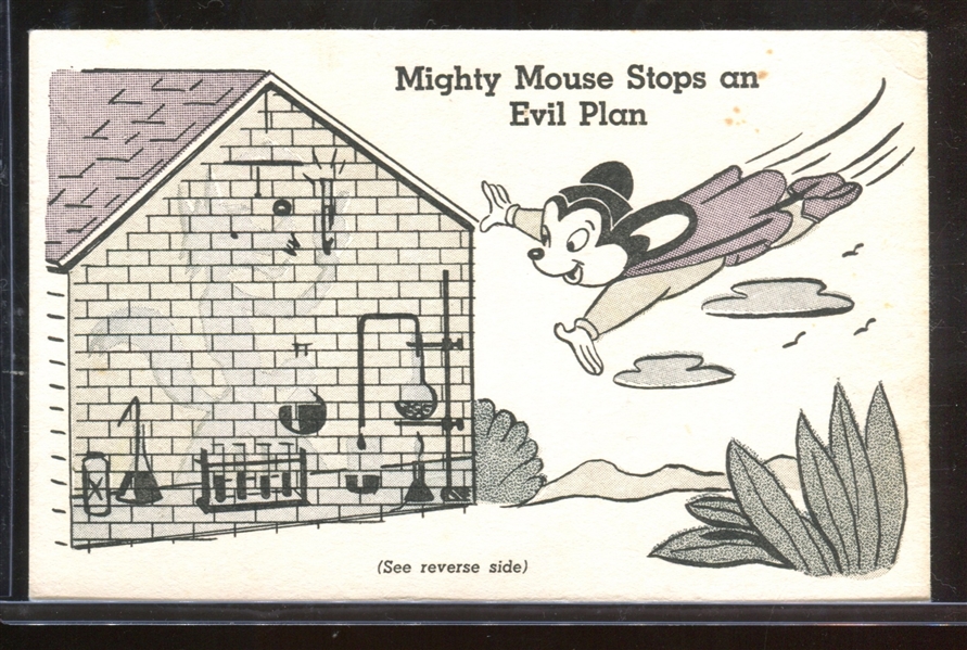 F278-16 Post Cereal Mighty Mouse Color Pictures #1 Type Card