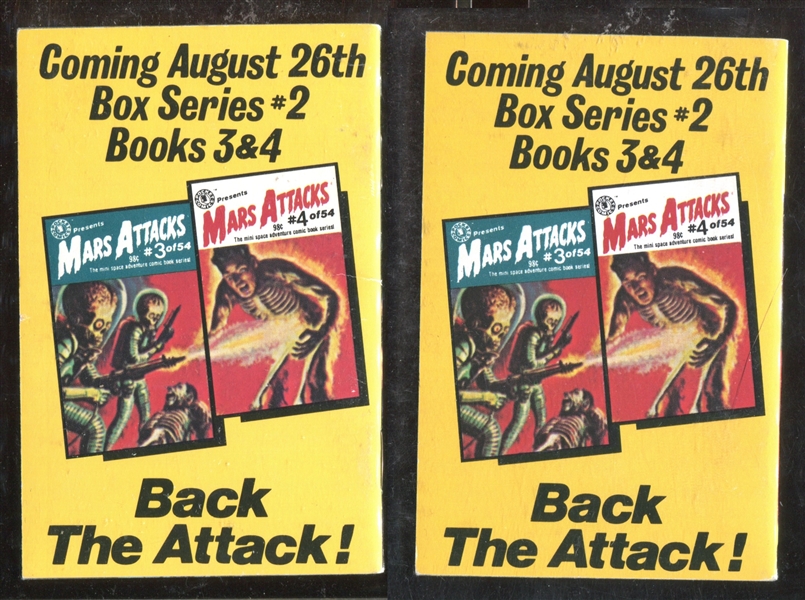 1988 Rocket Comics Mars Attacks Mini Comic Books #1-4