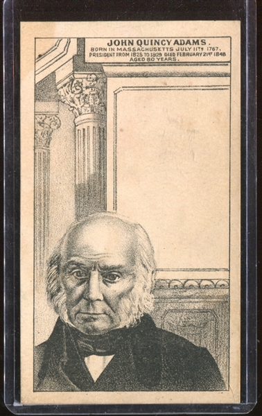 H602 Anonymous Presidents Trade Card - John Quincy Adams