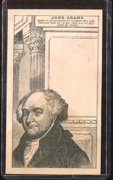 H602 Anonymous Presidents Trade Card - John Adams