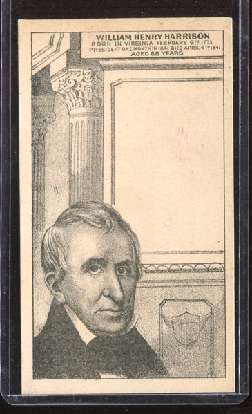 H602 Anonymous Presidents Trade Card - William Henry Harrison