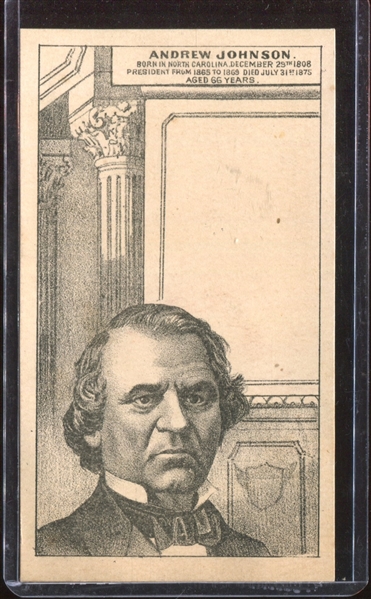 H602 Anonymous Presidents Trade Card - Andrew Johnson