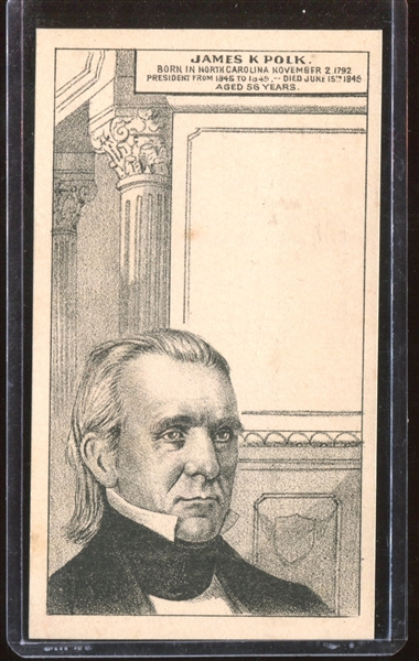 H602 Anonymous Presidents Trade Card - James K. Polk