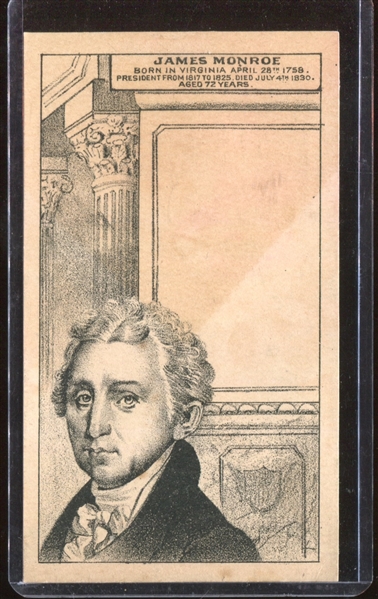 H602 Anonymous Presidents Trade Card - James Monroe