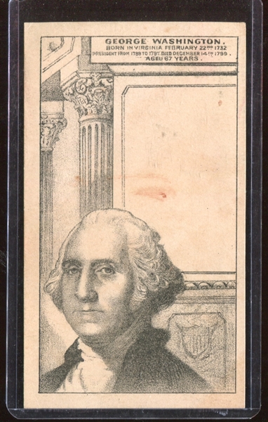 H602 Anonymous Presidents Trade Card - George Washington