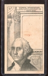 H602 Anonymous Presidents Trade Card - George Washington