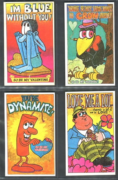 1970 Topps Valentine Postcards Complete Set of (33) Cards