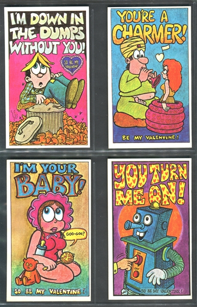 1970 Topps Valentine Postcards Complete Set of (33) Cards