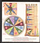 Interesting Early American Tobacco Company Colorful College Pennant Ad Piece