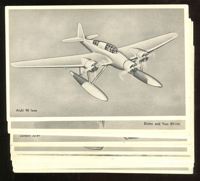 W633-2 Enemy Planes Complete set of (36) With Part of Wrapper