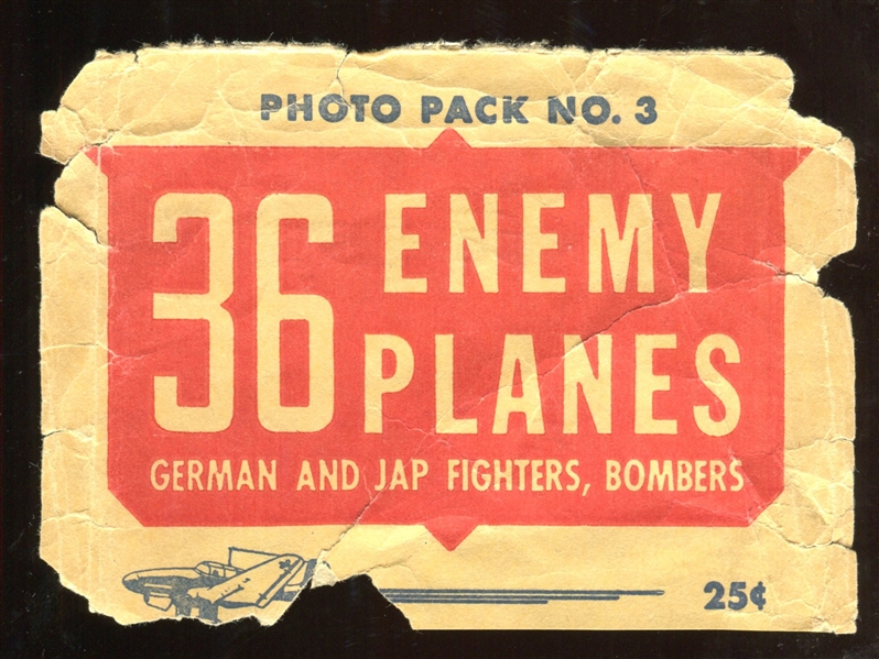 W633-2 Enemy Planes Complete set of (36) With Part of Wrapper