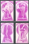 1940s Exhibit Supply Co. Keyhole Frolics Complete Set of (32) Cards