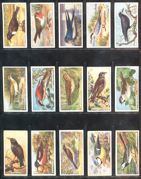 C4 Imperial Tobacco British Birds Complete Set of (50) Die Cut Cards