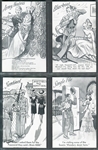 1943 Exhibit Supply Co. Army Frolics Complete (32) Card Set