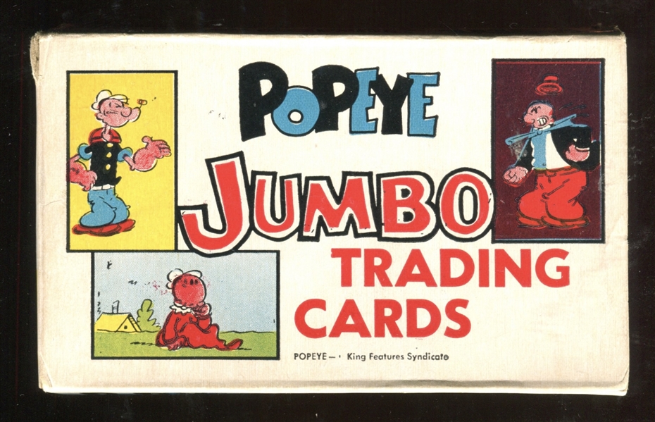 1963 Dynamic Toy Co.  Popeye Jumbo Lot of (29) Cards in Original Box