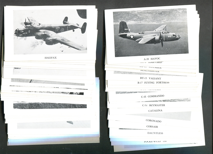 W633 Plane Facts Co.  Complete (55) Card Set 