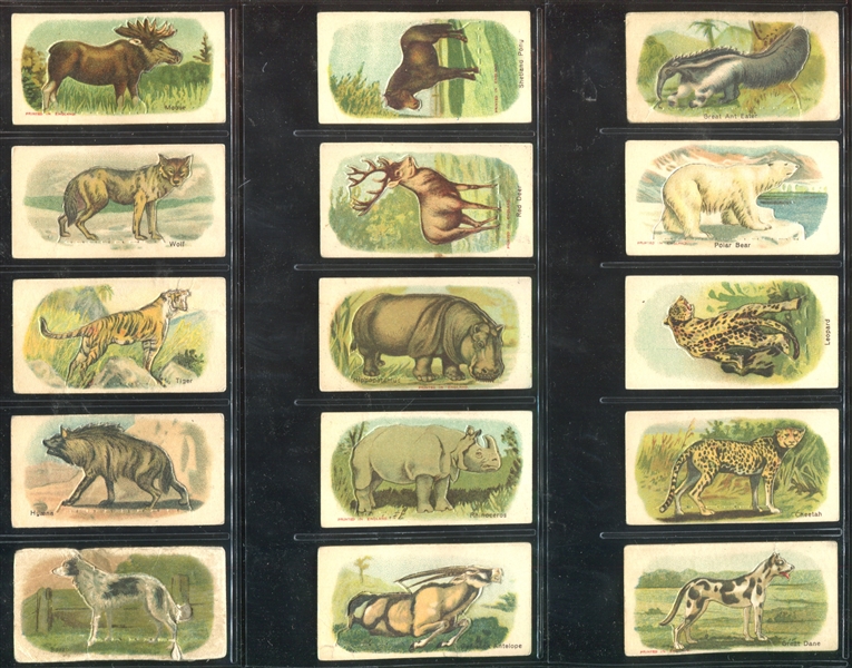 1916 Millbank Animals Complete set of (60) Die Cut Cards