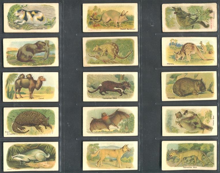 1916 Millbank Animals Complete set of (60) Die Cut Cards