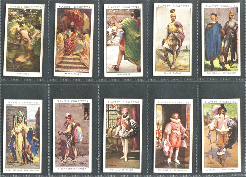 1932 John Player Dandies Complete Set of (50) With James Corbett and Charles Dickens