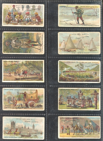 1904 Players Cigarettes British Empire Series Complete Set of (50) Cards