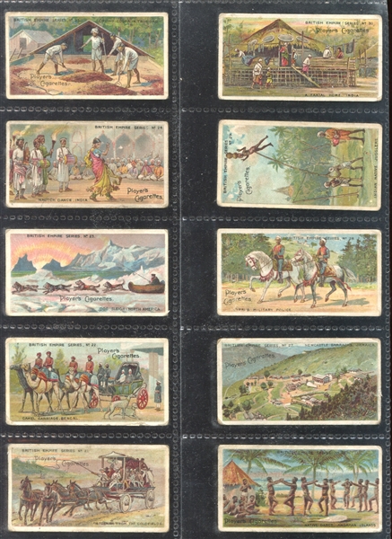 1904 Players Cigarettes British Empire Series Complete Set of (50) Cards