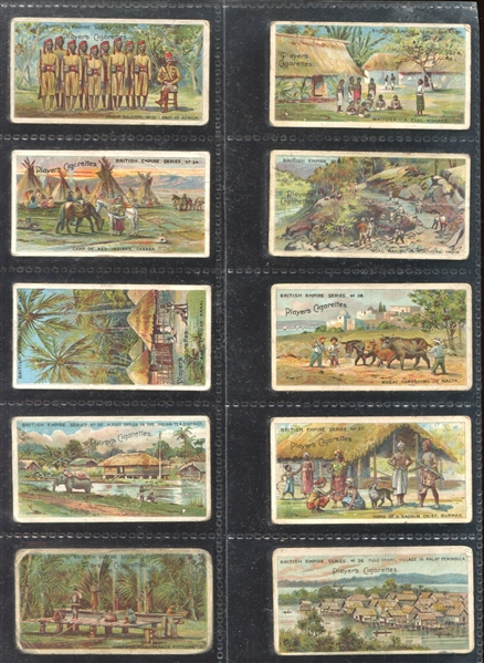 1904 Players Cigarettes British Empire Series Complete Set of (50) Cards