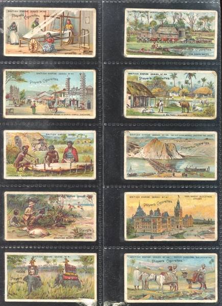 1904 Players Cigarettes British Empire Series Complete Set of (50) Cards