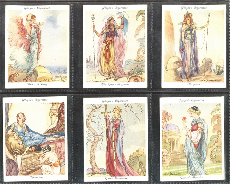 1937 John Player Famous Beauties Complete Set of (25) Cards