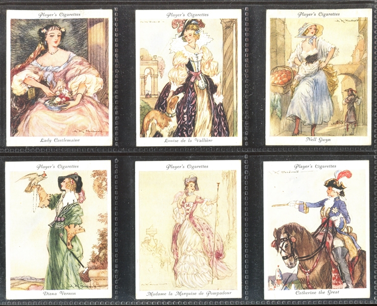 1937 John Player Famous Beauties Complete Set of (25) Cards