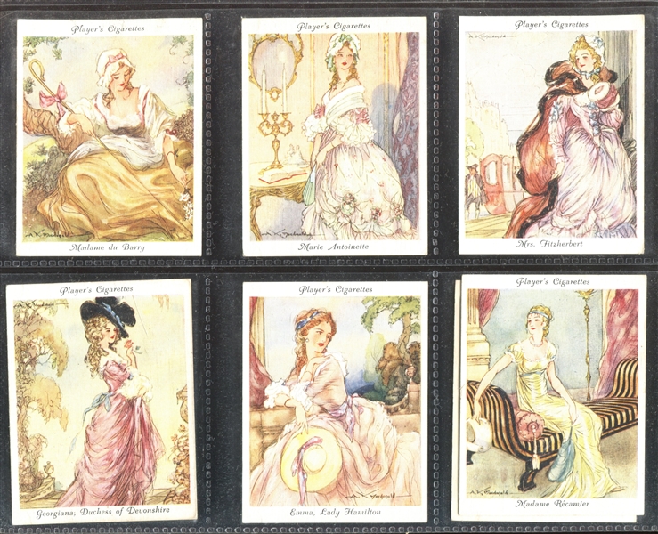 1937 John Player Famous Beauties Complete Set of (25) Cards