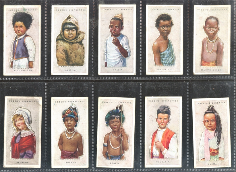 1923 Ogden's Cigarettes Children of All Nations Die Cut Complete Set of (50) Cards