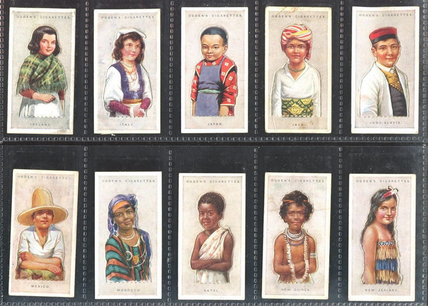 1923 Ogden's Cigarettes Children of All Nations Die Cut Complete Set of (50) Cards