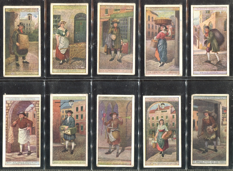 1916 John Player Cries of London (2nd Series) Complete Set of (15) Cards