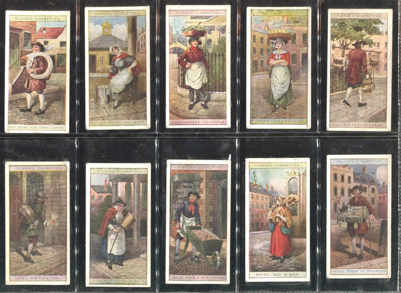 1916 John Player Cries of London (2nd Series) Complete Set of (15) Cards