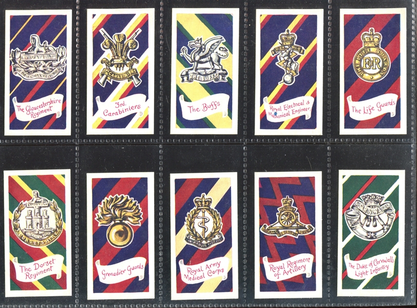 1960 Mill's Army Badges Past and Present Complete Set of (25) Cards