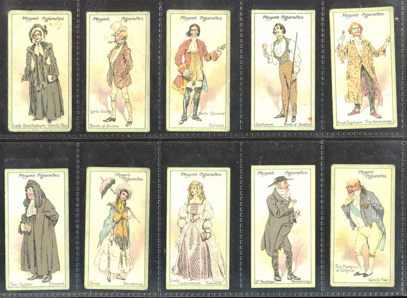 1912 John Player Characters from Thackeray Complete Set of (25) Cards