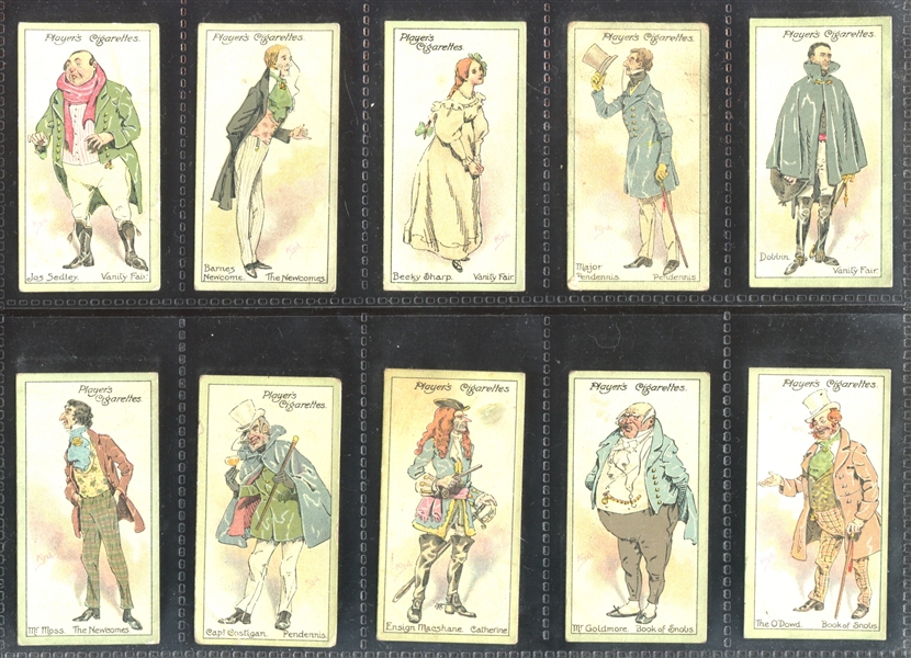 1912 John Player Characters from Thackeray Complete Set of (25) Cards