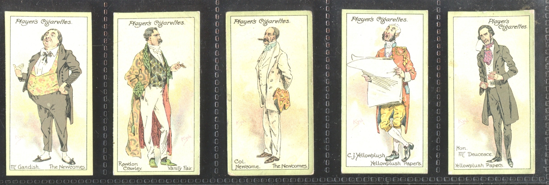 1912 John Player Characters from Thackeray Complete Set of (25) Cards