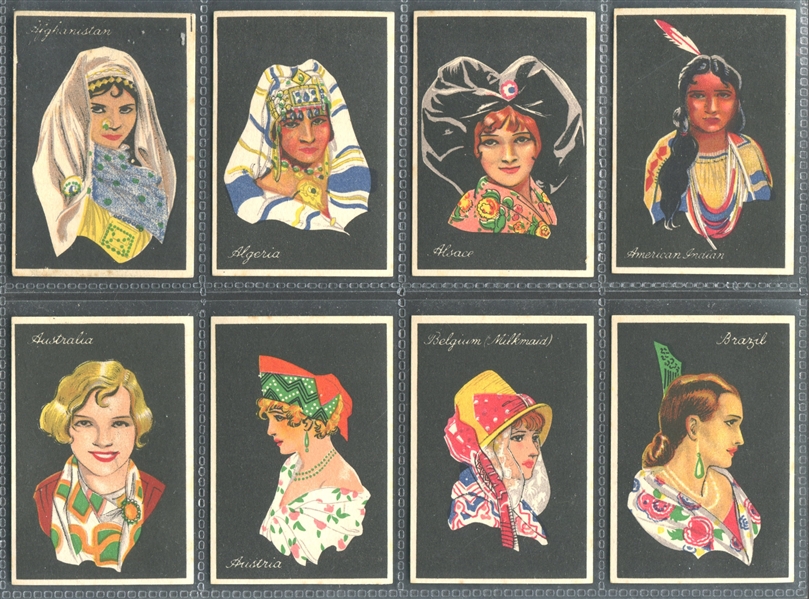 1929 Major Drapkin Girls of Many Lands Complete Set of (50) Cards